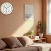 LS-LebenStil Retro Wanduhr Creme Weiß 26cm Kunststoff Produktbild-Vorschau 6