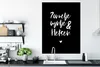 MuchoWow® Poster Zitate - Sonnenschein, Wein & Chat - Text Produktbild-Vorschau 3