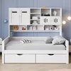 Merax Tagesbett Holz-Sofabett 90x200cm, Multifunktionsbett Produktbild-Vorschau 3