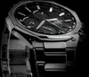 A close-up, angled shot of a men's wristwatch against a black background. Produktbild-Vorschau