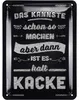 LANOLU retro Blechschilder Sprüche lustig "dann halt Produktbild-Vorschau 1