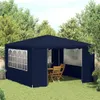 vidaXL Profi-Partyzelt mit Seitenwänden 4×4 m Blau 90 g/m² Produktbild-Vorschau 1