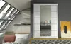 Moderní šatní skříň LINH 5 - šířka 120 cm, bílá Náhled obrázku produktu 1