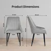 Duhome Lot de 2 chaises de salle à manger rembourrées en Voir les images du produit 4