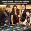 COSTWAY Pokertisch klappbar für 8 Spieler, Spieltisch mit Produktbild-Vorschau 2
