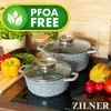 A kitchen scene with cookware and fresh vegetables. Anteprima dell’immagine prodotto