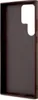 The back of a dark brown phone case is shown against a white background. Produktbild-Vorschau