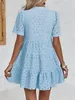 Sommerkleid aus Spitze für Damen, durchbrochenes Muster, Produktbild-Vorschau 3