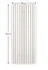 Garderobenpaneel - 50 x 125 cm - 5 Haken - Sandgrau - Produktbild-Vorschau 4