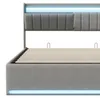 INONEFT čalúnená posteľ 160x200 cm s hydraulickým systémom Náhľad obrázku produktu 11