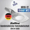 10 Stück Kalitec HR10-12 Handelsübliche Rohrkabelschuhe Produktbild-Vorschau 2