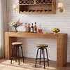 Bartoog, 180 cm lang. Bartoog van massief hout, Productafbeelding-voorbeeld 1