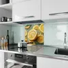Küchenrückwand Spritzschutz Glas mit Motiv Zitronenfrische Produktbild-Vorschau 2