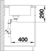BLANCO ANDANO 400-IF, Schrankwaschbecken, Edelstahl, Produktbild-Vorschau 16