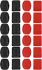 24 pezzi Accessori per casco Supporto adesivo piatto e Anteprima dell’immagine prodotto 1