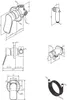 Technical drawings and diagrams of bathroom fixtures with dimensions. Produktbild-Vorschau
