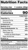 A nutrition facts label for a cookie. Produktbild-Vorschau