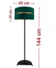 A floor lamp with dimensions indicated by measurement lines and text. Anteprima dell’immagine prodotto