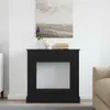 vidaXL Cornice per caminetto in rovere nero 90x30x90 cm Anteprima dell’immagine prodotto 3