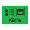 PRICARO adesivi mobili "Cucina" verde, A6, 15 pezzi Anteprima dell’immagine prodotto 1