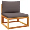 vidaXL 4-tlg. Gartensofa-Set mit Kissen Holz Akazie & Produktbild-Vorschau 5