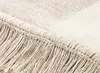 Biederlack Plaid mit Fransen Cover Baumwolle Design Salt & Produktbild-Vorschau 2