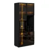 Merax vitrinekast met LED-verlichting, glazen kast met Productafbeelding-voorbeeld 12