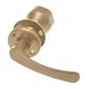 A gold-colored door handle and knob set is shown against a white background. Náhled obrázku produktu