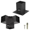 SOTECH Pfostenverbinder-Set 90 x 90 mm schwarz – 4x Produktbild-Vorschau 1