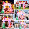 3.05m Rosa Aufblasbarer Weihnachtsbogen mit LED-Beleuchtung Produktbild-Vorschau 7