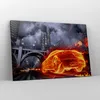 Bild auf Leinwand - Leinwandbild - Auto Flammen Räder - Produktbild-Vorschau 4