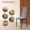A single chair is shown in the foreground, with circular images depicting various room settings in the background. The text "Versatile Scenarios" is displayed at the top. Náhľad obrázku produktu