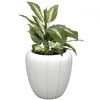 Bloempot met binnenpot, kleur wit, rond, 40 cm hoog, 40 cm Productafbeelding-voorbeeld 1