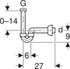 Geberit Röhrensiphon für Waschtisch und Bidet in PP d 32, Produktbild-Vorschau 4