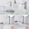 Auralum Waschtischarmatur Hoch Wasserfall Wasserhahn + Produktbild-Vorschau 11