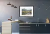 MuchoWow® Gerahmtes Poster Weidende Tiere am Wasser im Produktbild-Vorschau 5