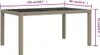 Tavolo da giardino 150 x 75 x 90 cm in vetro e polyrattan Anteprima dell’immagine prodotto 6