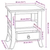 vidaXL Nachttisch Braun 40 x 40 x 45,5 cm Massives Mahagoni Produktbild-Vorschau 7