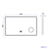 Heilmetz LED Badspiegel Wandspiegel 100 x 60 cm Bluetooth Produktbild-Vorschau 8