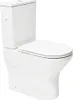 SAT Brevis spülrandlos Stand-WC Kombi-WC mit erhöhter Produktbild-Vorschau 2