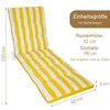 Herlag Liegenauflage Mia Gelb-Gestreift 200x60x5cm für Produktbild-Vorschau 2