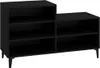 vidaXL Věšák na boty černý 102x36x60 cm Dřevěný materiál Náhled obrázku produktu 1