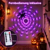 Decoración LED para Halloween: red de arañas de 1 metro, Vista previa de la imagen del producto 3