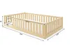 Interbeds Bodenbett Kinderbett 120x200cm Montessori Produktbild-Vorschau 3