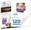 120 feuilles A4 de papier à sublimer 125g/m² pour coton, Voir les images du produit 1