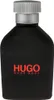 A black bottle of Hugo Boss perfume with a silver cap. Podgląd zdjęcia produktu