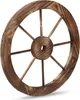Relaxdays Roue de charrette en bois, lot de 2, décoration Voir les images du produit 8