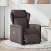 vidaXL Massagesessel Elektrisch Dunkelbraun Stoff Produktbild-Vorschau 1