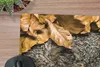 MuchoWow® Mauspad Mousepad Igel - Braun - Blätter 20x20 cm Produktbild-Vorschau 6