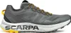 Trailrunning-Schuhe "Spin Planet" von Scarpa in Grau mit gelben Akzenten und rutschfester Sohle. Produktbild-Vorschau